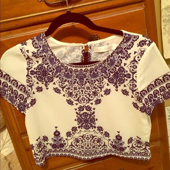 Blue and white two Piece Outfit - Picture 1 of 2